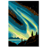 Painting by Numbers Beautiful Northern Lights